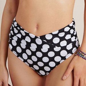 NWT Anthropologie Hailee Ruched Bikini Bottoms XS